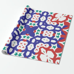 Antike verzierte Fliesen talavera mexico. Minimale Geschenkpapier