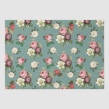Antike viktorianische Blumen Decoupage - Marple Ha