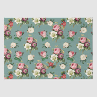 Antike viktorianische Blumen Decoupage - Marple Ha Seidenpapier