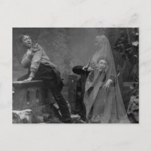 Antike viktorianische Geisterfotografie Postkarte