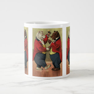 Antike viktorianische glückliche, fröhliche, tanze Jumbo-Tasse