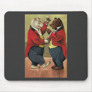 Antike viktorianische glückliche, fröhliche, tanze mousepad