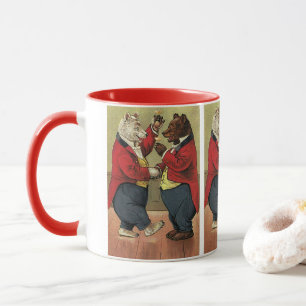Antike viktorianische glückliche, fröhliche, tanze tasse