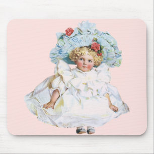 Antike viktorianische Puppe eines Babymädchens, Os Mousepad