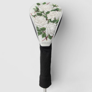 Antike viktorianische weiße Kletterrosen Garten Golf Headcover