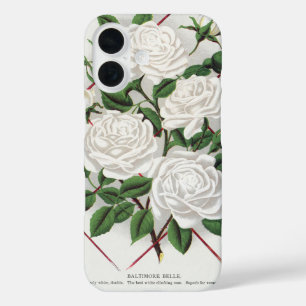 Antike viktorianische weiße Kletterrosengarten iPhone 16 Hülle