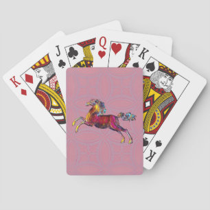 Antike Vintage Bunte Pferd Spielkarten
