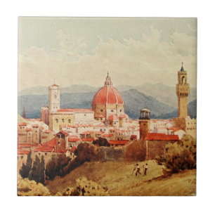 Antike Vintage Italien Florenz Boboli-Gärten Fliese