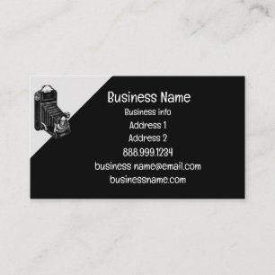 Antike Vintage Kamerareparatur oder -speicherung Visitenkarte