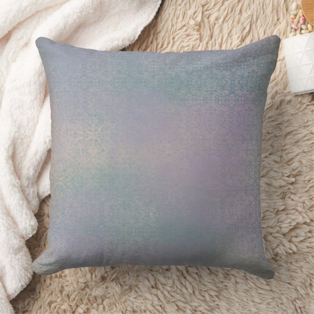 Antike Vintage Lila Aquamarine Kunst Kissen (Decke)