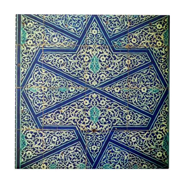 Antike Vintage Mosaik Fliese (Vorderseite)