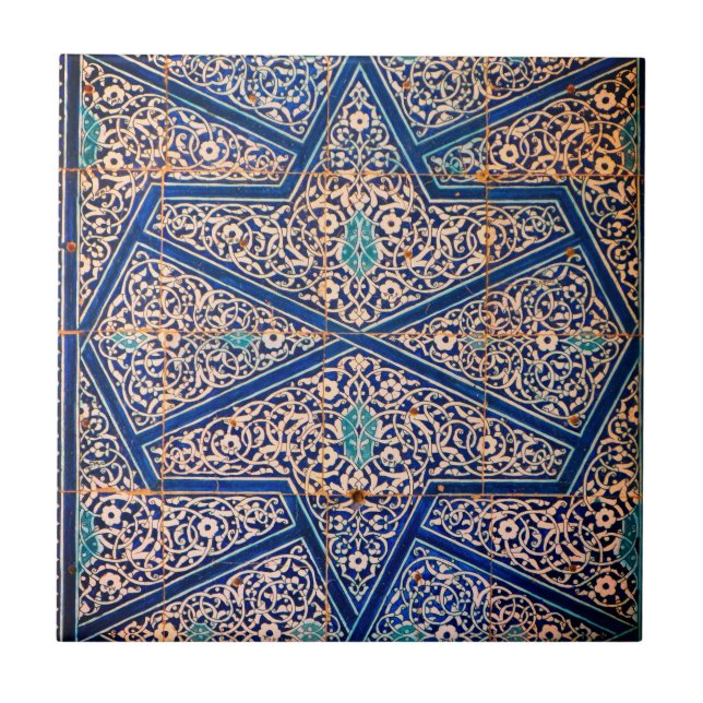 Antike Vintage Mosaik Fliese (Vorderseite)