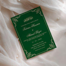 Antike Vintage-Rahmen Smaragdgrüne muslimische Hoc