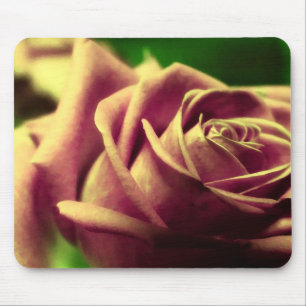 Antike Vintage-Rosenblumen-Mauspad Mousepad