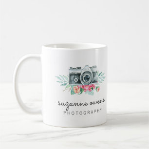 Antike Wasserfarben-Kamera-Tasse Kaffeetasse