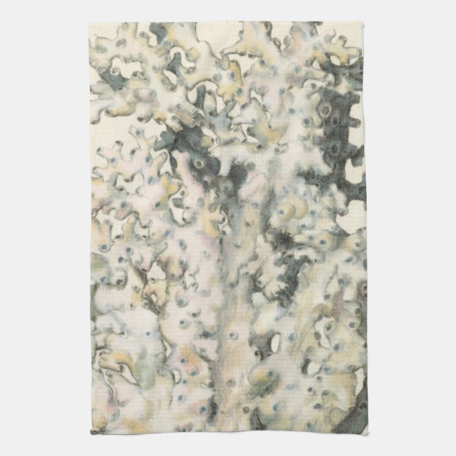 Antike Wasserfarbenkoralle Handtuch (Vertikal)