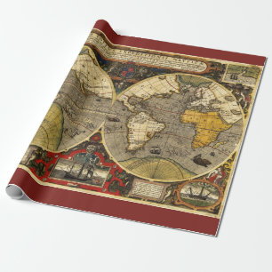 Antike Weltkarte #2 Geschenkpapier