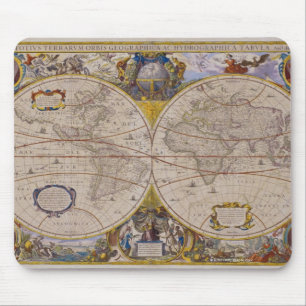 Antike Weltkarte 2 Mousepad