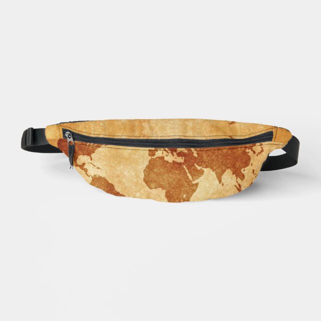 Antike Weltkarte Bauchtasche (Vorderseite)