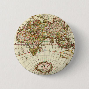 Antike Weltkarte, c. 1680. Von Frederick de Wit Button