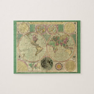 Antike Weltkarte von Carington Bowles, ca. 1780