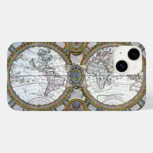 Antike Weltkarte von Claude Auguste Berey Case-Mate iPhone Hülle