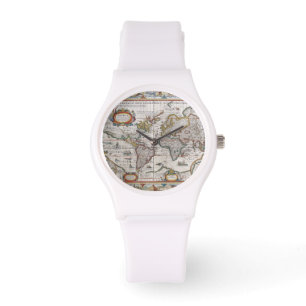 Antike Weltkarteuhren Armbanduhr