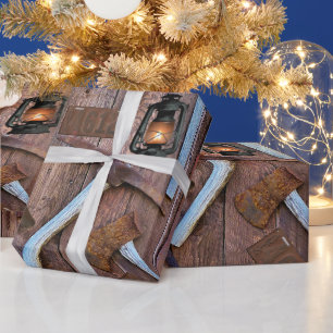 Antike Werkzeuge Vintage Zeichen rustikale Barn Bo Geschenkpapier