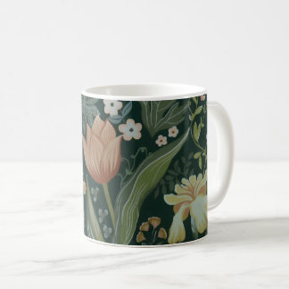 Antike Wiesen-Tapete Kaffeetasse