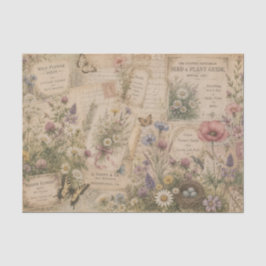 Antike Wiesenblumen-Wildblumen-Samenkataloge Seidenpapier