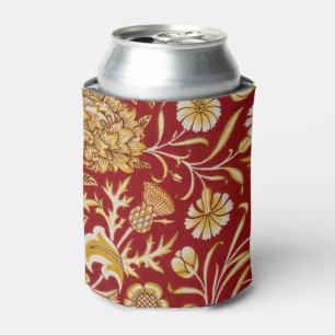 Antike William Morris Cherwell rote Blumengestaltu Dosenkühler
