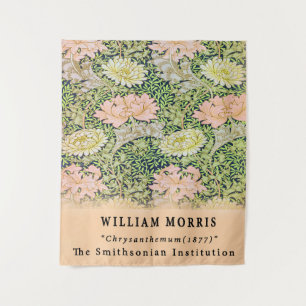 Antike William Morris Chrysantheme Blumenmuster Wandteppich