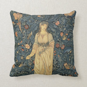Antike William Morris-Flora Kissen