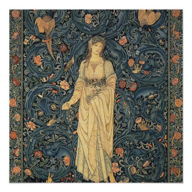 Antike William Morris Flora Poster (Vorderseite)