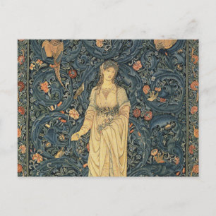 Antike William Morris Flora Postkarte