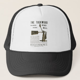 Antike Windmühle Das Tuckwood Whitewater Wis 1889 Truckerkappe