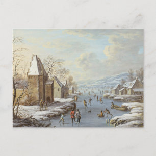 Antike Winterpostkarte Postkarte