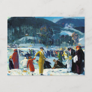 Antike Winterpostkarte Postkarte