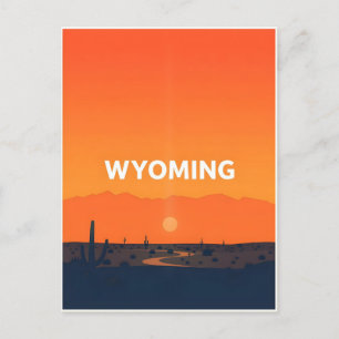 Antike Wyoming-Postkarte Postkarte