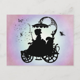 Antike Zauberkarosse Postkarte