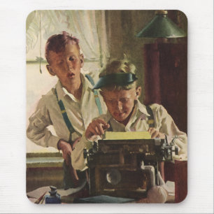Antike Zeitungsjournalisten, Schreiber Schreibmasc Mousepad