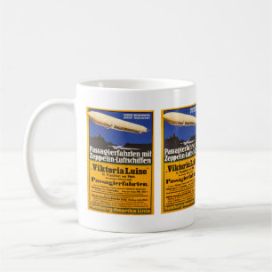 Antike Zeppelin Viktoria Luise Kaffeetasse