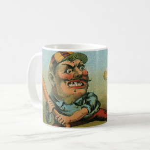 Antike Zigarrenetikette, Sports Baseball Tansill P Kaffeetasse