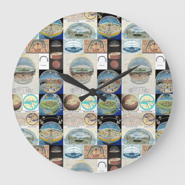 Antike Zivilisationsuhr Große Wanduhr (Vorderseite)