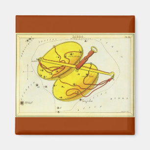 Antike Zodiak-Astrologie Waage Sternbild Magnet