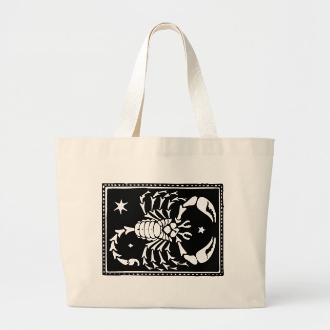 Antike Zodiaka Astrologische Skorpio-Tasche Jumbo Stoffbeutel (Vorne)