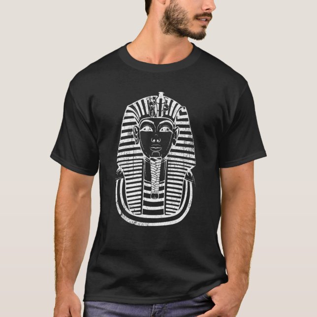 Antiker ägyptischer Pharao King Tut Tutankhamu T-Shirt (Vorderseite)