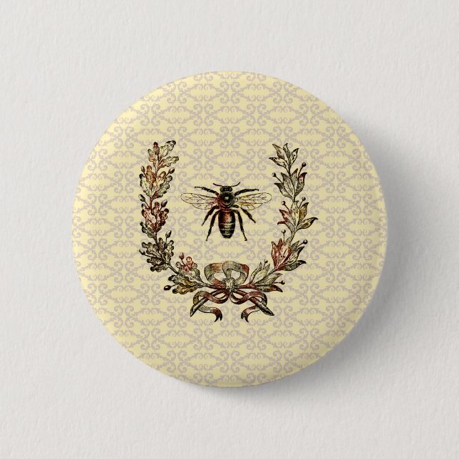 Antiker Bienenkranz Button (Vorderseite)