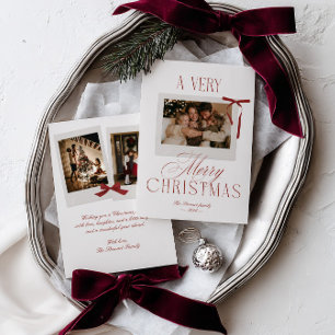Antiker Bilderrahmen Rot Weihnachten 3 Fotos