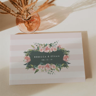 Antiker Blumenrahmen Hochzeit Gästebuch